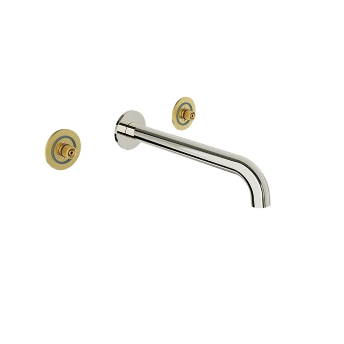 BARiL B80-8042-00L-050 Two Handles Wall-Mounted Lavatory Faucet