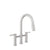 BARiL CUI-3020-02L Bridge Kitchen Faucet With 2-Function Pull-Down Spray