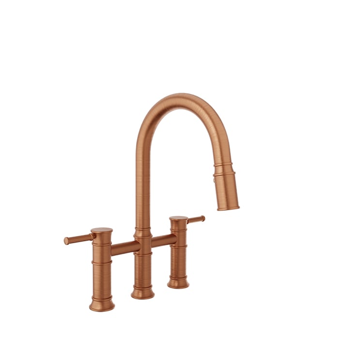 BARiL CUI-3020-02L-150 Bridge Kitchen Faucet With 2-Function Pull-Down Spray