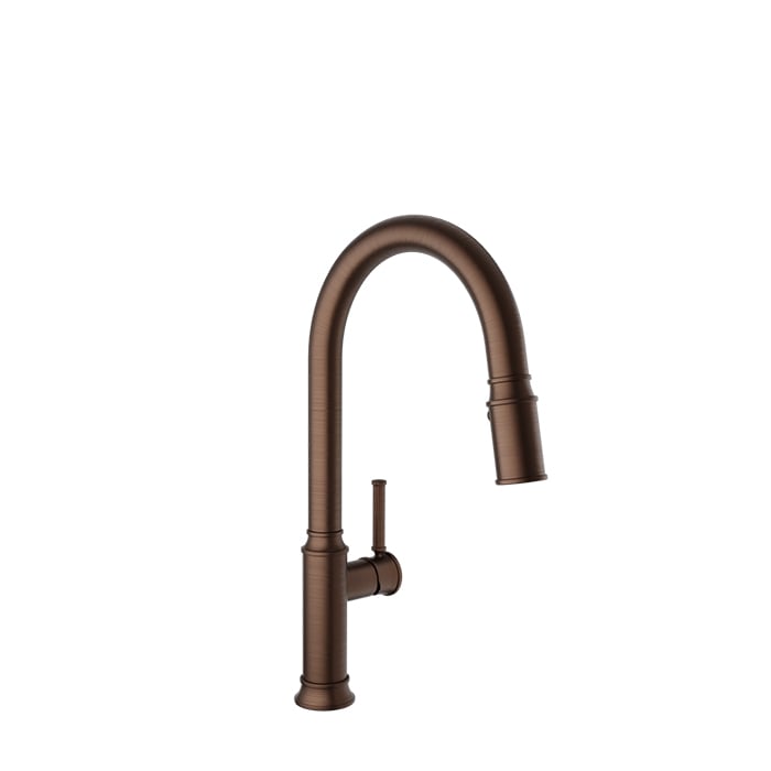 BARiL CUI-3040-02L-150 High Single-Hole Kitchen Faucet With 2-Function Pull-Down Spray