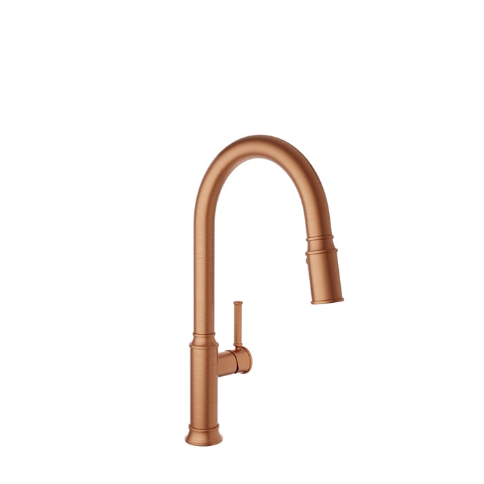BARiL CUI-3040-02L-150 High Single-Hole Kitchen Faucet With 2-Function Pull-Down Spray