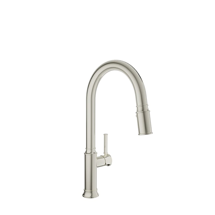 BARiL CUI-3040-02L-150 High Single-Hole Kitchen Faucet With 2-Function Pull-Down Spray