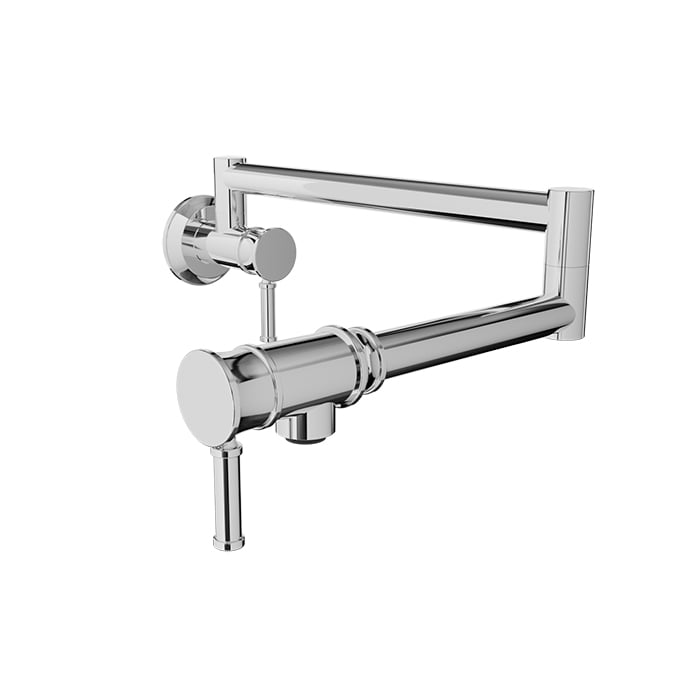 BARiL CUI-4230-00L-175 Single-Hole Wall-Mounted Pot Filler With Two Handles