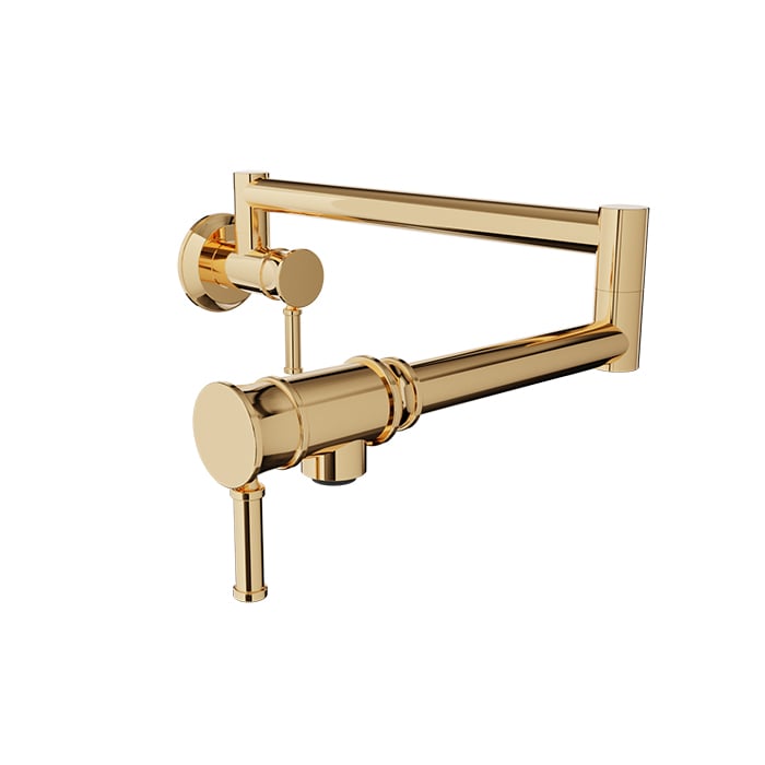 BARiL CUI-4230-00L Single-Hole Wall-Mounted Pot Filler With Two Handles