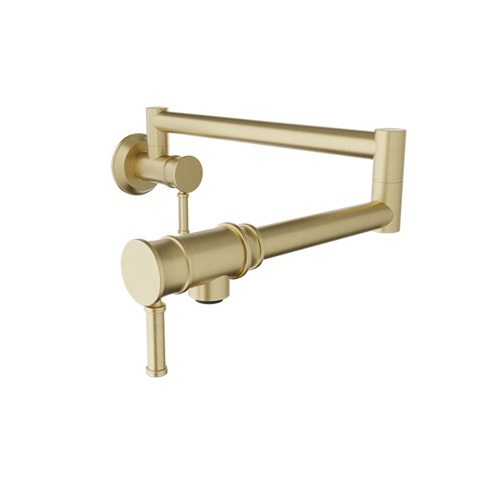 BARiL CUI-4230-00L-175 Single-Hole Wall-Mounted Pot Filler With Two Handles