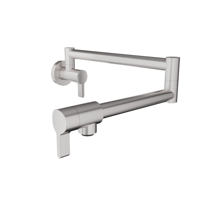 BARiL CUI-4292-00L-175 Single-Hole Wall-Mounted Pot Filler With Two Handles