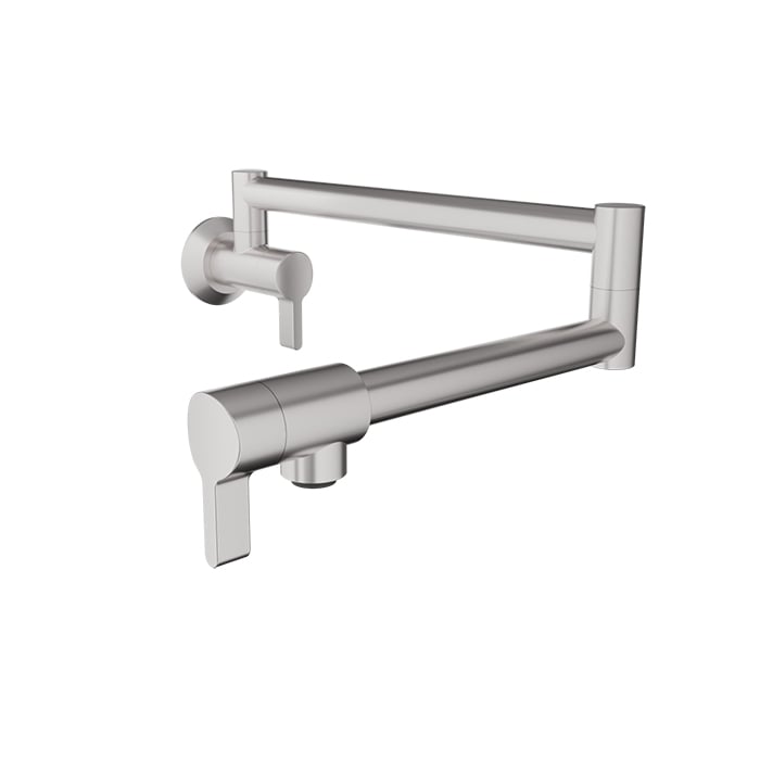 BARiL CUI-4293-00L-175 Single-Hole Wall-Mounted Pot Filler With Two Handles