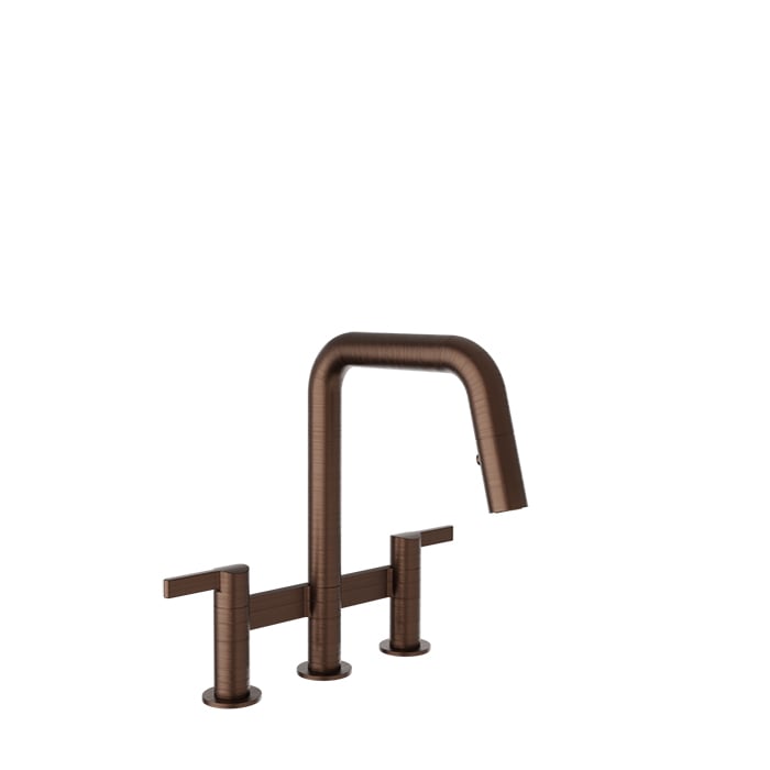 BARiL CUI-9220-02L Bridge Kitchen Faucet With 2-Function Pull-Down Spray