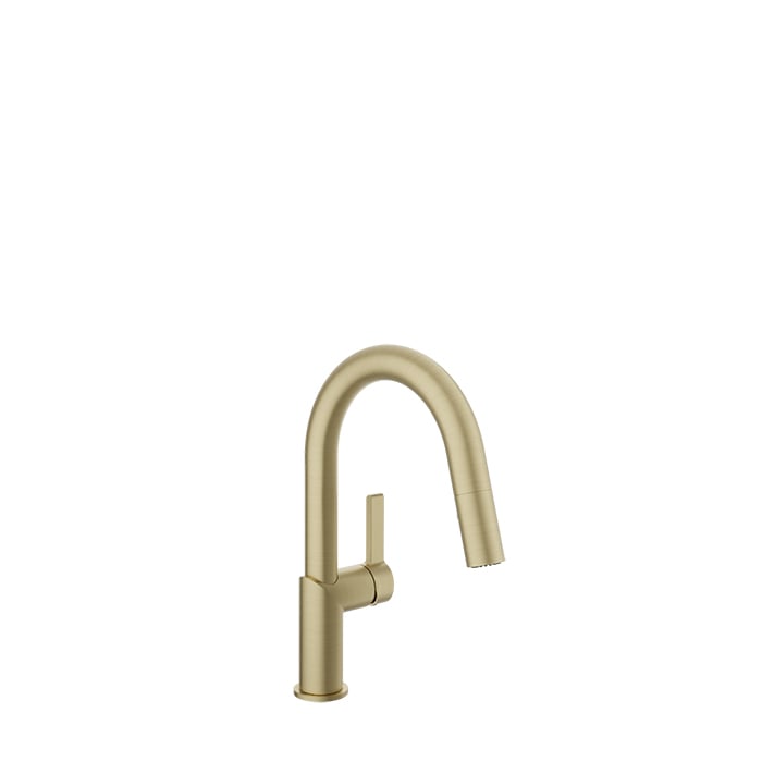 BARiL CUI-9255-02L-150 Single-Hole Bar / Prep Kitchen Faucet With 2-Function Pull-Down Spray