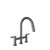 BARiL CUI-9320-02L-150 Bridge Kitchen Faucet With 2-Function Pull-Down Spray