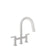 BARiL CUI-9320-02L-150 Bridge Kitchen Faucet With 2-Function Pull-Down Spray