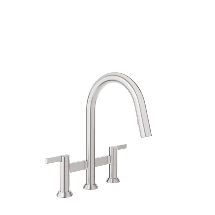 BARiL CUI-9320-02L Bridge Kitchen Faucet With 2-Function Pull-Down Spray