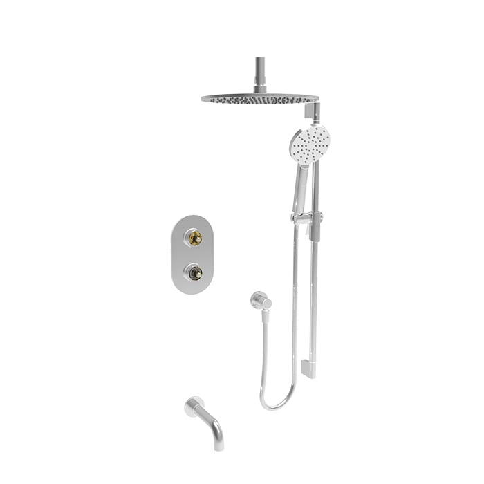 BARiL PRR-4303-80-NS Complete Thermostatic Pressure-Balanced Shower Kit