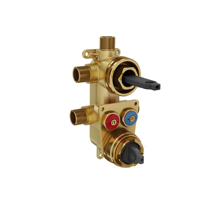 BARiL RVA-9501-00-B 1-2-3-Way Thermostatic Pressure-Balanced Rough-In (Npt / Sweat)