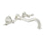 BARiL T18-8041-00L-100 Trim Only For Two Handles Wall-Mounted Lavatory Faucet