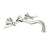 BARiL T18-8041-00L-050 Trim Only For Two Handles Wall-Mounted Lavatory Faucet