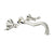 BARiL T18-8041-00L-100 Trim Only For Two Handles Wall-Mounted Lavatory Faucet