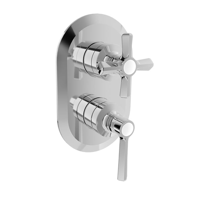 BARiL T20-9192-00 Trim Only For Pressure Balanced Shower Control Valve With 3-Way Diverter