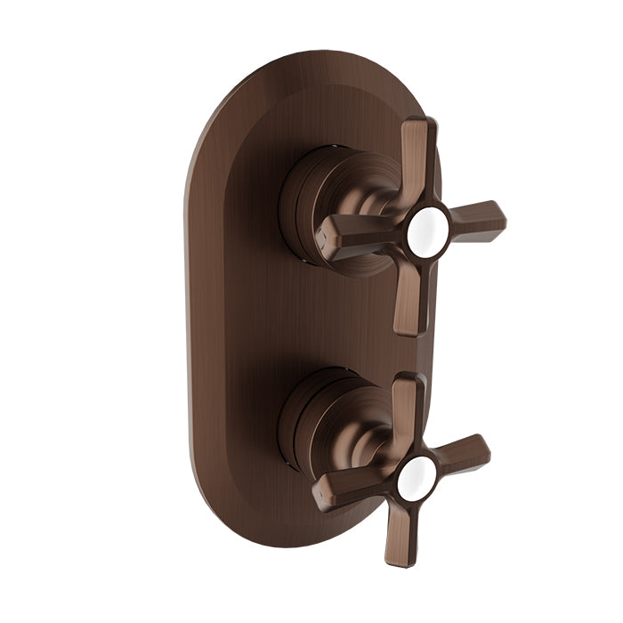 BARiL T20-9522-01-NS Trim Only For Thermostatic Pressure-Balanced Shower Control Valve With 2-Way Diverter