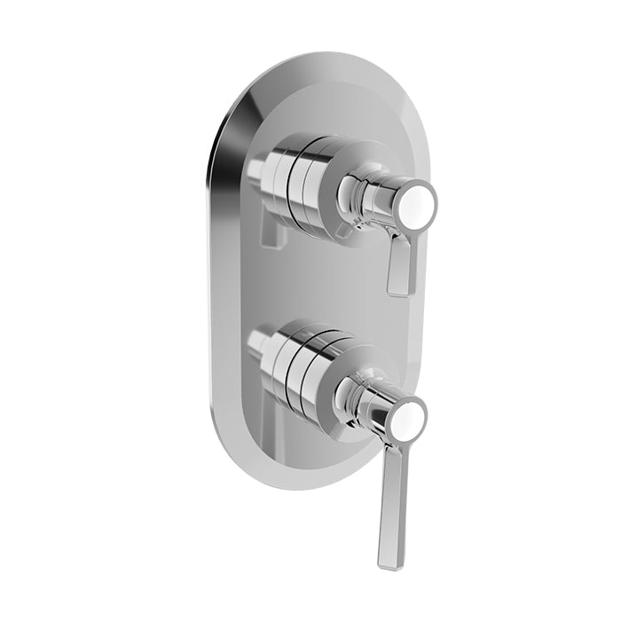 BARiL T20-9534-01-NS Trim Only For Thermostatic Pressure-Balanced Shower Control Valve With 3-Way Diverter