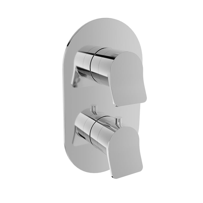 BARiL T46-9511-01 Trim Only For Thermostatic Pressure-Balanced Shower Control Valve With 1-Way Diverter