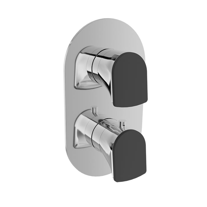 BARiL T56-9531-01-NS Trim Only For Thermostatic Pressure-Balanced Shower Control Valve With 3-Way Diverter