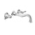 BARiL T72-8041-00L-050 Trim Only For Two Handles Wall-Mounted Lavatory Faucet
