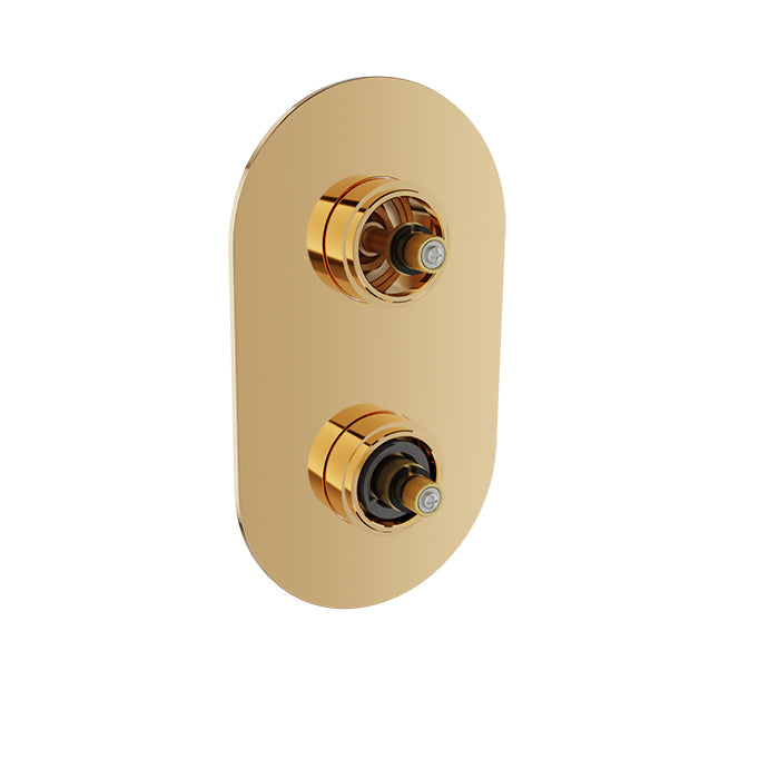 BARiL T80-9521-01-NS Trim Only For Thermostatic Pressure-Balanced Shower Control Valve With 2-Way Diverter