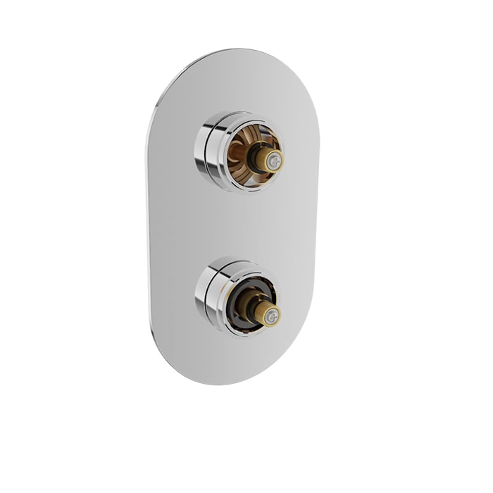 BARiL T80-9521-01-NS Trim Only For Thermostatic Pressure-Balanced Shower Control Valve With 2-Way Diverter