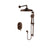 BARiL TRO-2804-20 Trim Only For Pressure Balanced Shower Kit