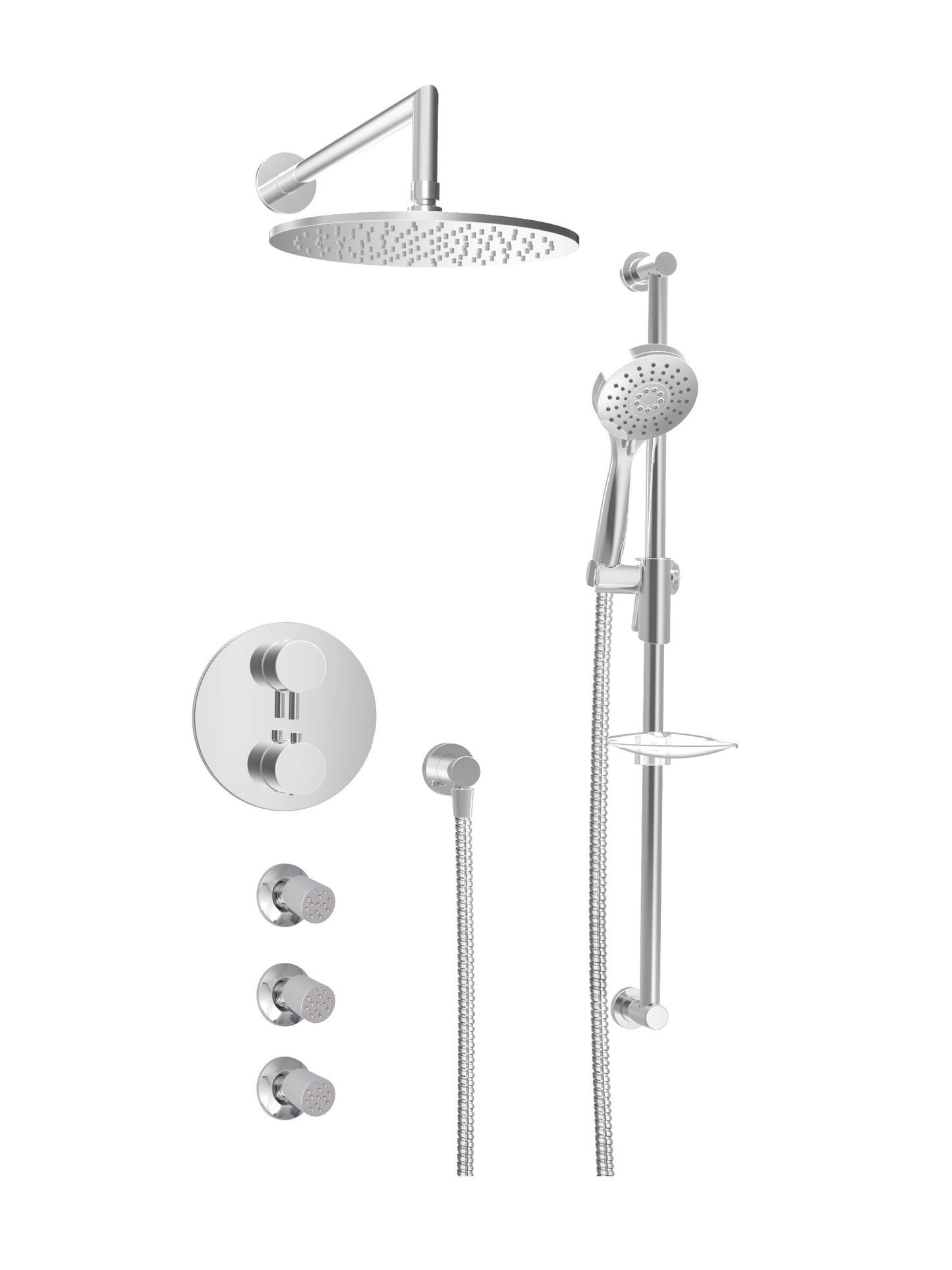 BARiL TRO-4393-66 Trim Only For Thermostatic Pressure-Balanced Shower Kit