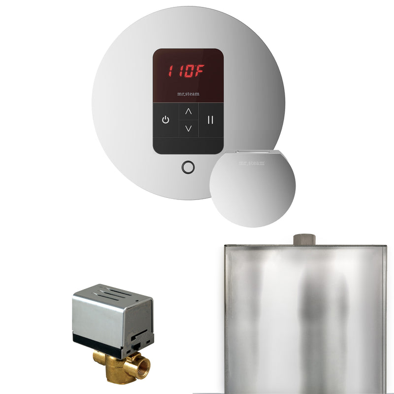 Mr. Steam BBR Basic Butler Steam Shower Control Package with Round iTempo Control and Steamhead