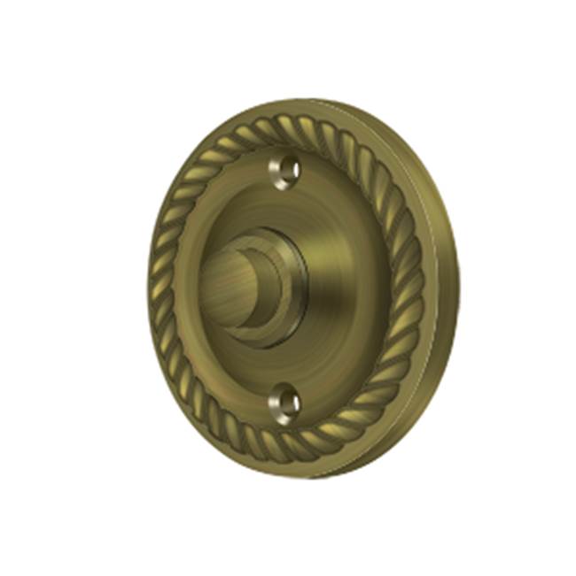 Deltana BBRR213 Bell Button, Round With Rope