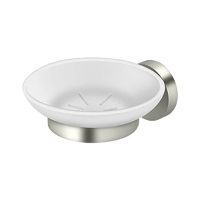 Deltana BBS2012 Frosted Glass Soap Dish BBS Series