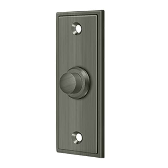 Deltana BBS333 Bell Button, Rectangular Contemporary