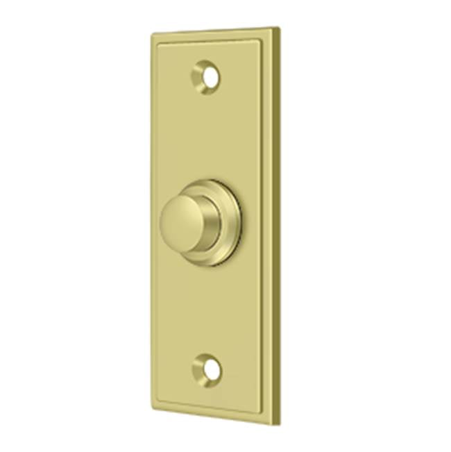 Deltana BBS333 Bell Button, Rectangular Contemporary