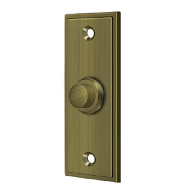 Deltana BBS333 Bell Button, Rectangular Contemporary