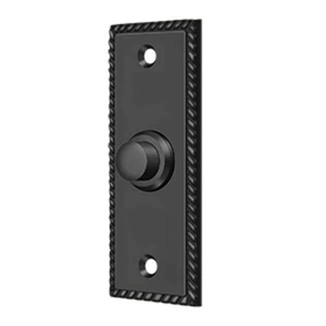 Deltana BBSR333 Bell Button, Rectangular With Rope Pattern