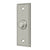 Deltana BBSR333 Bell Button, Rectangular With Rope Pattern