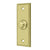 Deltana BBSR333 Bell Button, Rectangular With Rope Pattern
