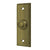 Deltana BBSR333 Bell Button, Rectangular With Rope Pattern