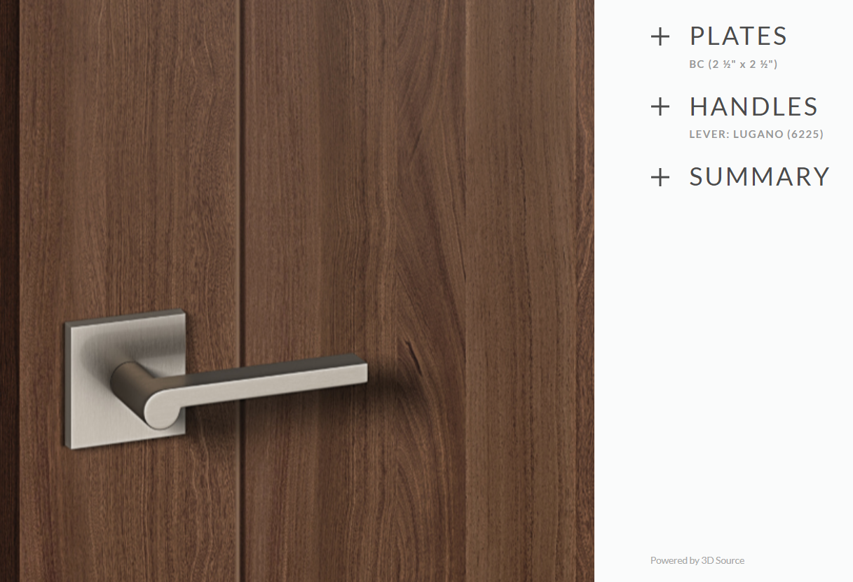 Ashley Norton BC.6225.40.R.4 Lugano SIngle Dummy - Satin Nickel