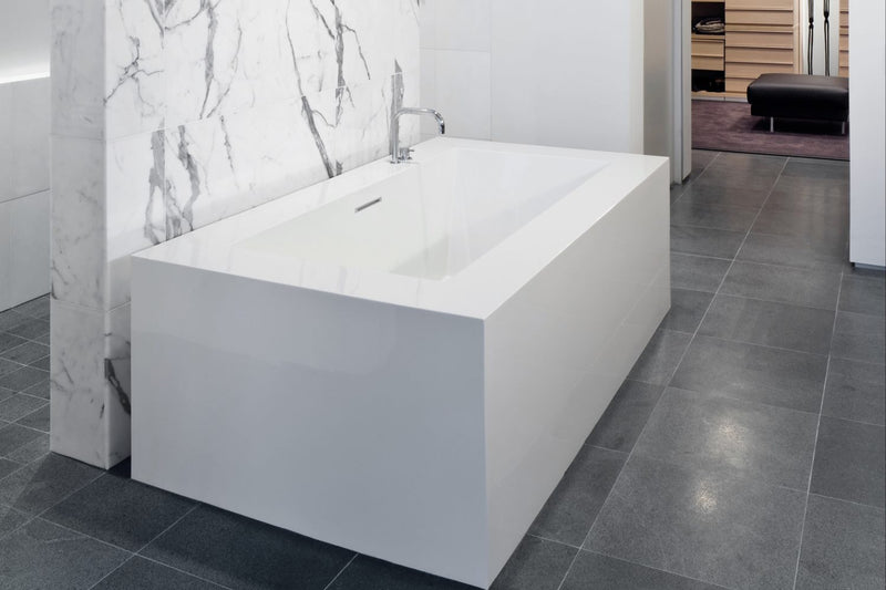 Wet Style BC0106-WHNT-COP Cube Bath 72 X 40 X 24 - 3 Walls - Built In Nt O/F Wh Drain - Parent