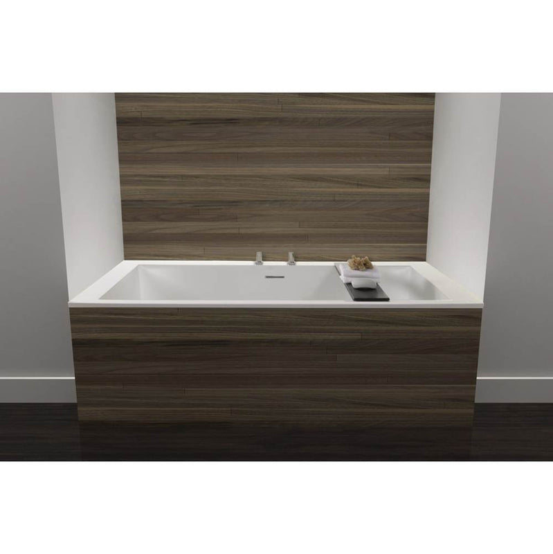 Wet Style BC0905-WHNT Cube Bath 60 X 30 X 24 - 2 Walls - Built In Nt O/F Wh Drain - Parent