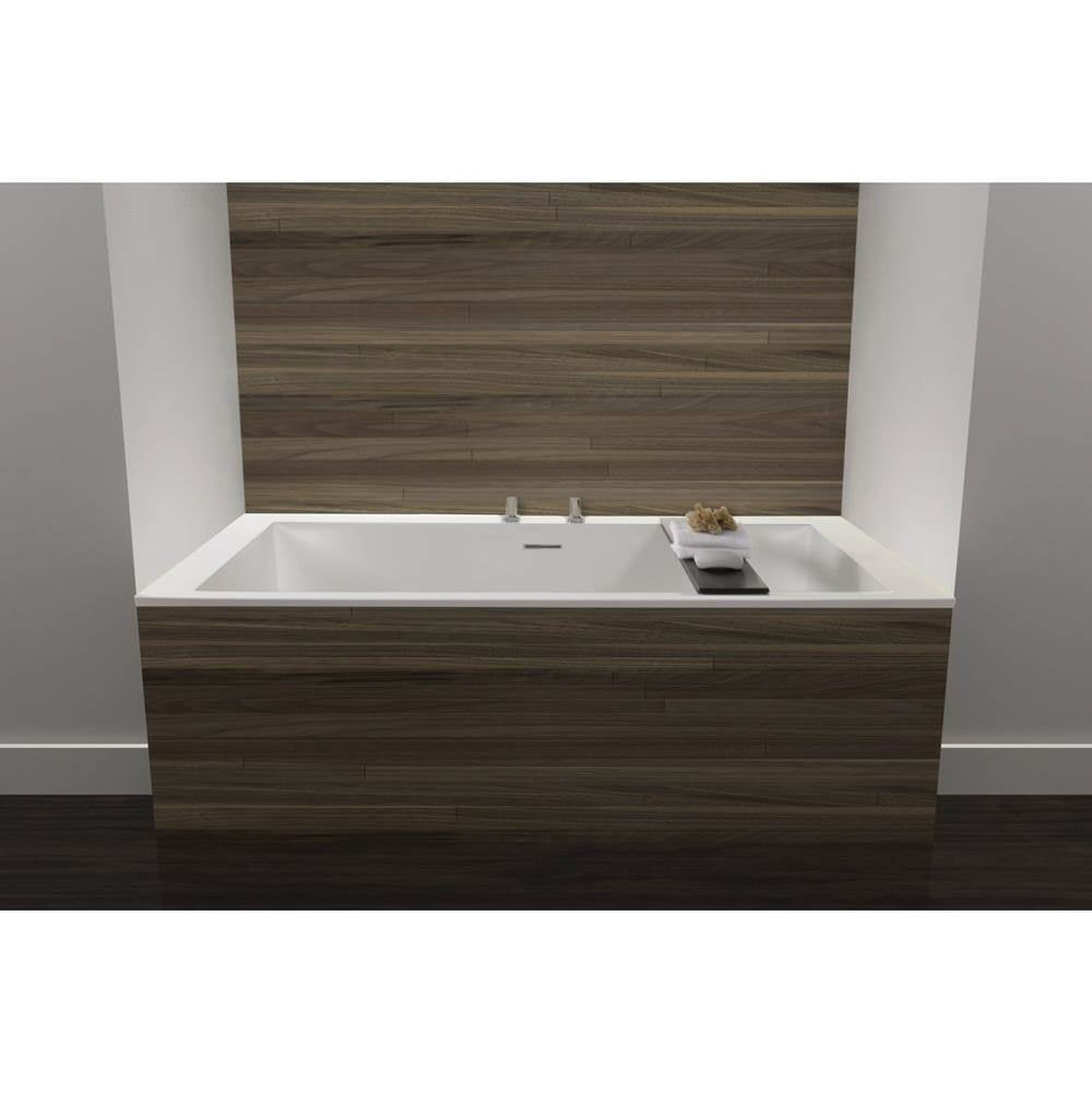 Wet Style BC0906-WHNT Cube Bath 60 X 30 X 24 - 3 Walls - Built In Nt O/F Wh Drain - Parent