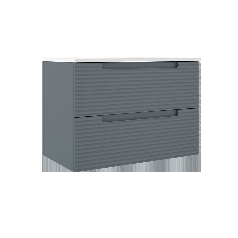 ICO Bath Coda Two Drawer Wall-Mounted Vanity