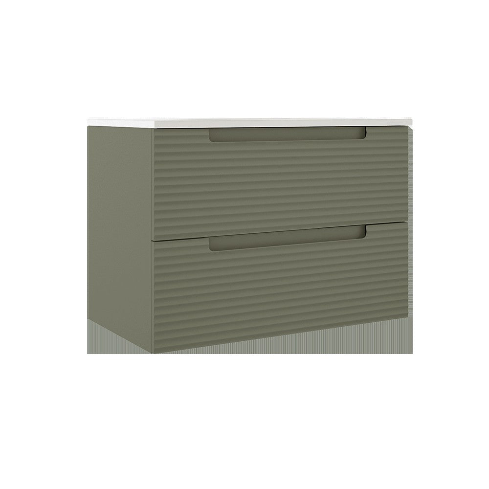ICO Bath Coda Two Drawer Wall-Mounted Vanity