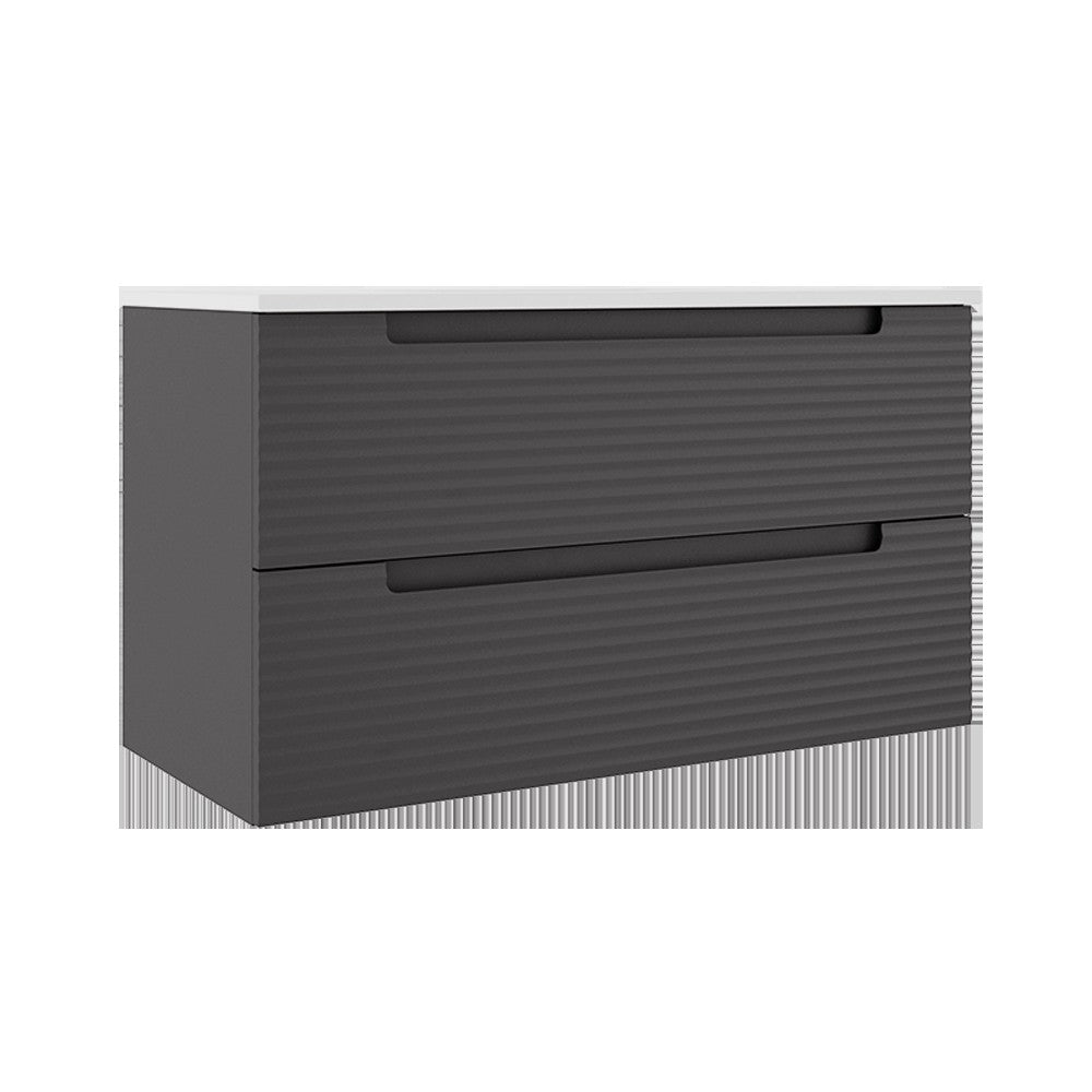ICO Bath Coda Two Drawer Wall-Mounted Vanity
