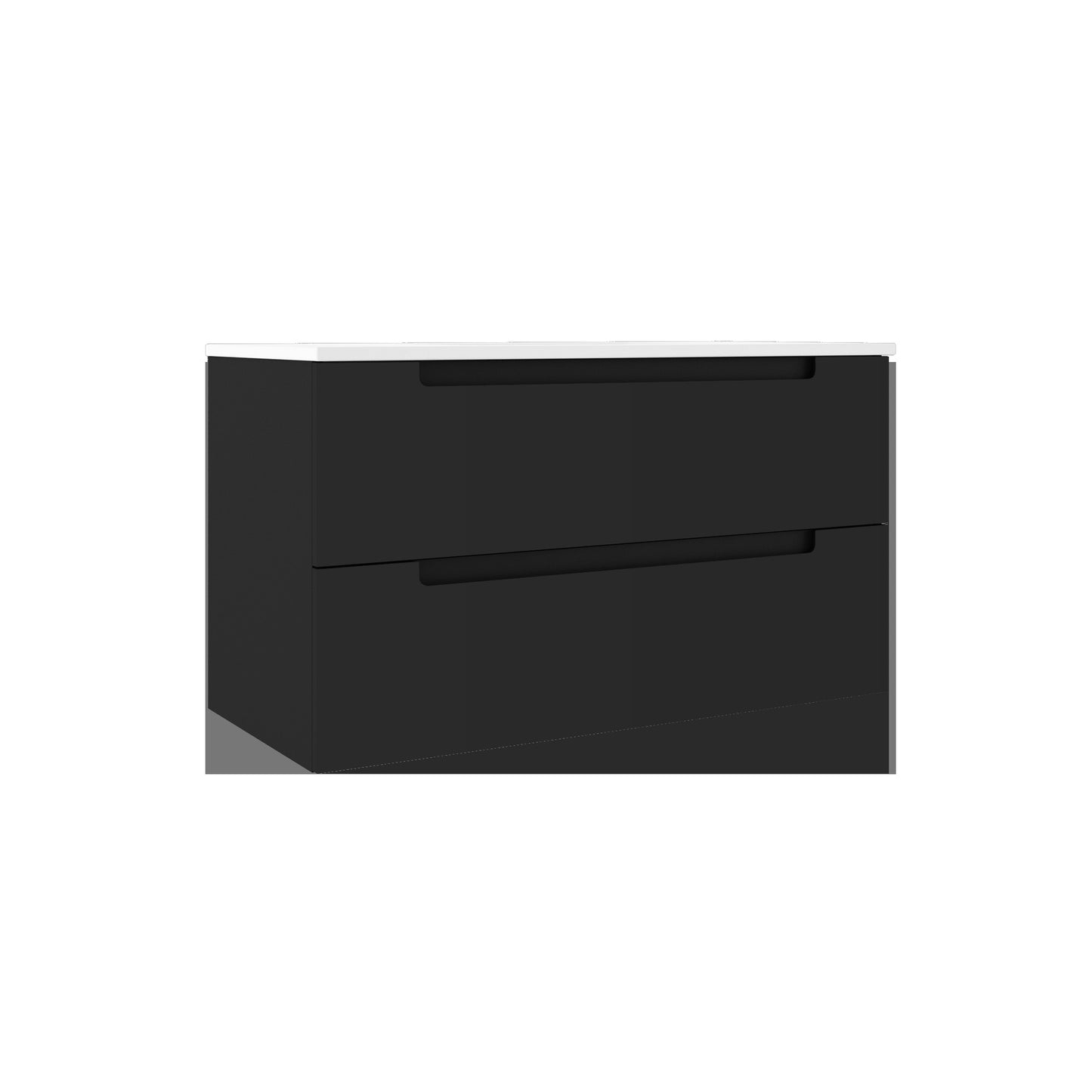 ICO Bath Coda Two Drawer Wall-Mounted Vanity