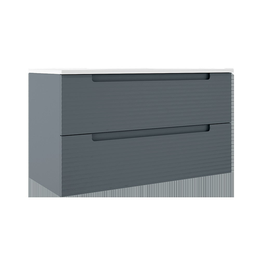 ICO Bath Coda Two Drawer Wall-Mounted Vanity